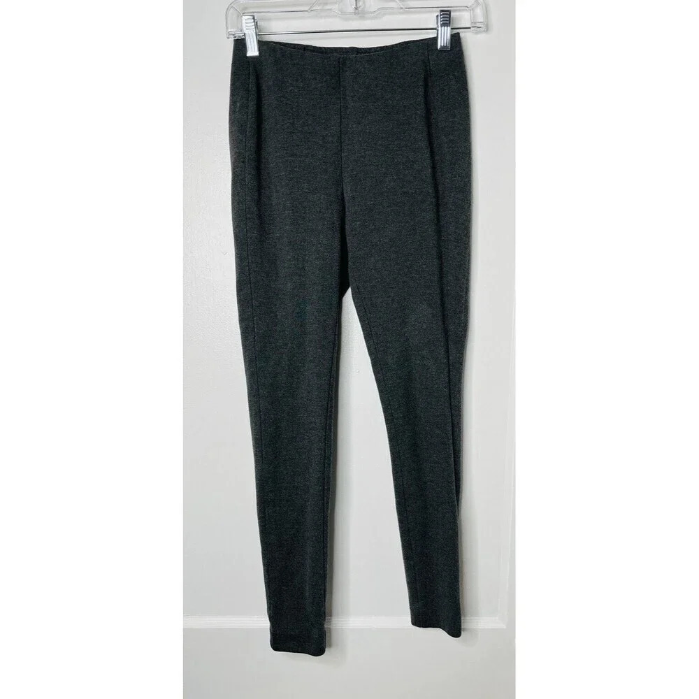 J Jill Pull On Rayon Pants Sz XS Heathered Gray Stretch Skinny
